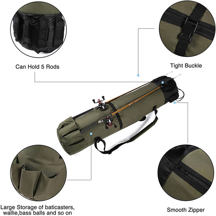 The Ultimate Solution for Fishing Gear Storage: Cylinder Fishing Rod Storage Bag